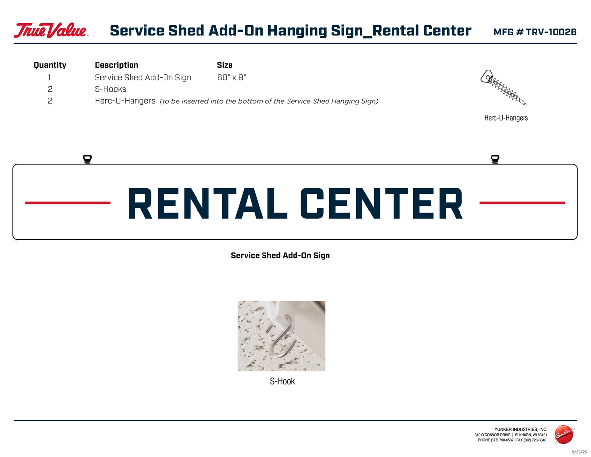 Service Shed Add On Kit