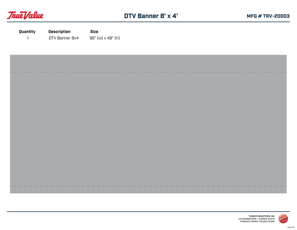 DTV Banner 8x4